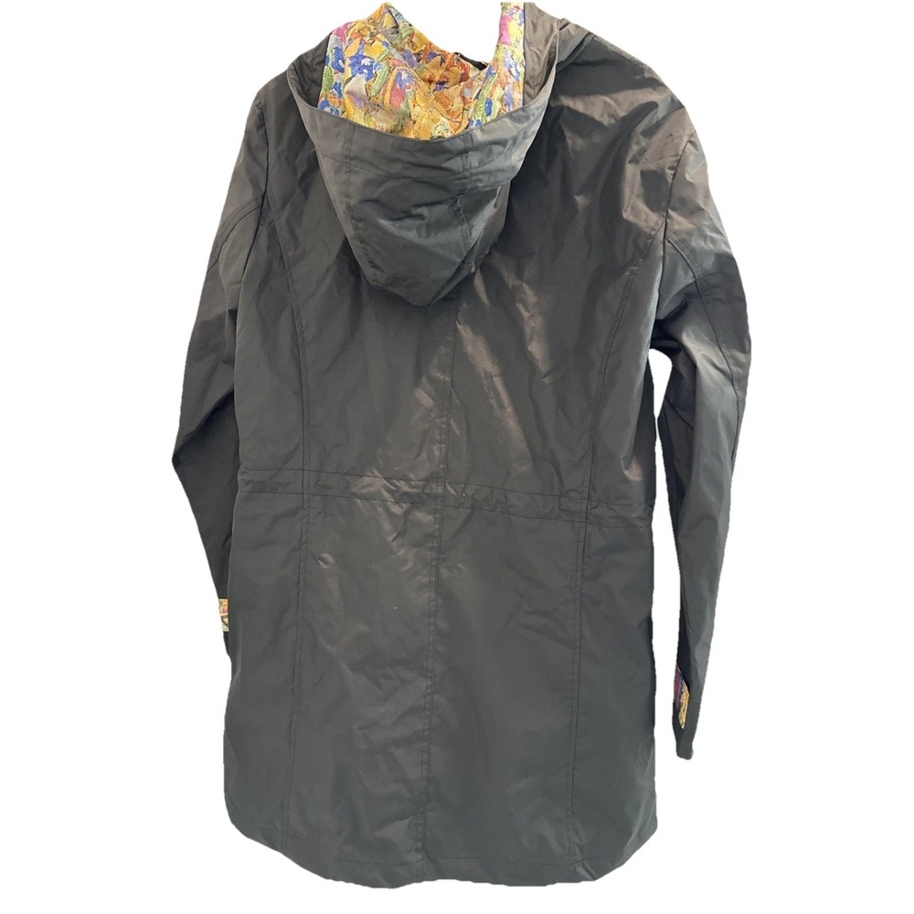 NWT Gustav Klimt "The Kiss" Spring Hooded Drawstring Rain Jacket Size S Art - Picture 2 of 11